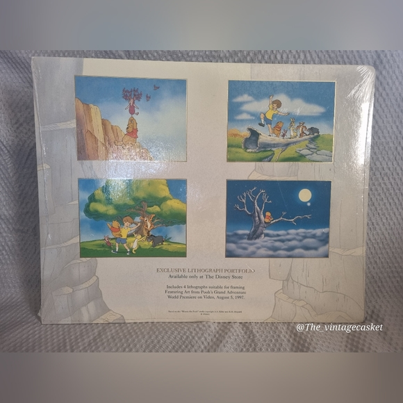 Vintage 1997 Poohs Grand Adventure Disney Store Exclusive Lithographs - Picture 2 of 5